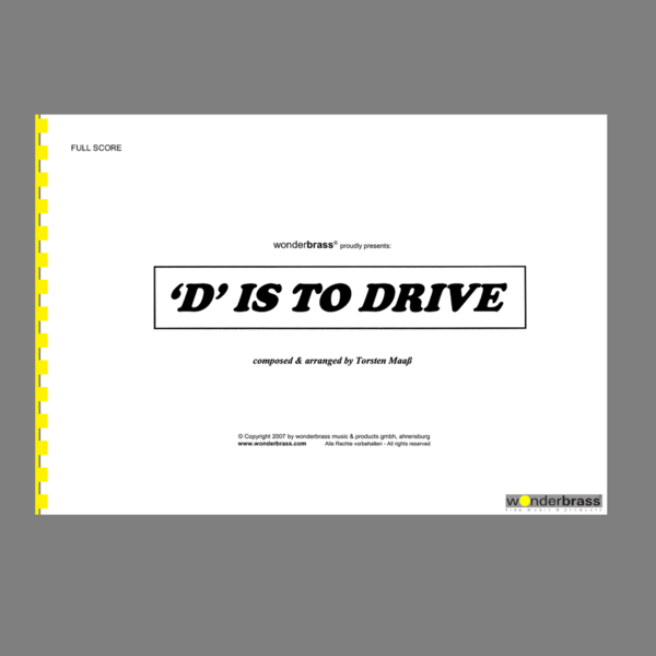 "D" IS TO DRIVE [bigband]