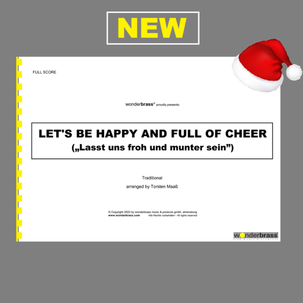 LET'S BE HAPPY AND FULL OF CHEER (Lasst uns froh und munter sein) [bigband]